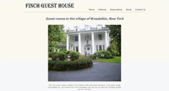 Desktop Screenshot of finchguesthouse.com